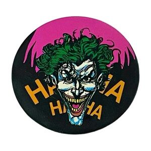 Rare Vintage 1989 DC Comics Joker Button Pin